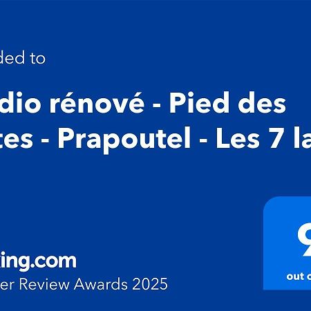 Studio Renove - Pied Des Pistes - Prapoutel - Les 7 Laux Les Adrets ภายนอก รูปภาพ